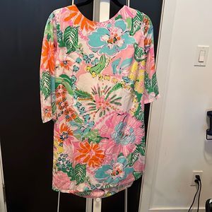 Nwt target lily pulitzer dress or cover up summer dress - floral print medium